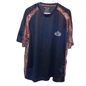 NEW!  Realtree 2 XL Camo/Black t-shirt 5978
